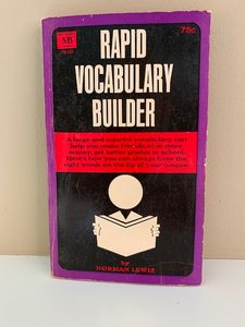 Rapid Vocabulary Builder, by Norman Lewis