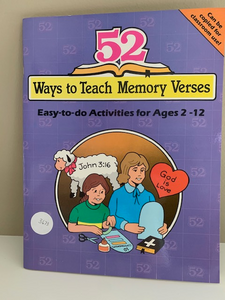 52 Ways to Teach Memory Verses, by Nancy S. Williamson