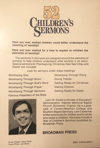 52 Children's Sermons by Leon W. Castle