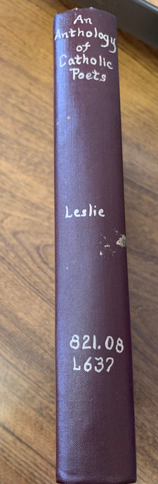 An Anthology of Catholic Poets by Shane Leslie